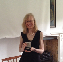 Dr Alexandra Cook received the John Thackray Medal at a presentation ceremony held at Magdalen College, Oxford, on 19 July 2014.